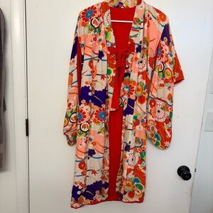 Children’s Colorful Rainbow Spring Kimono Children’s Cherry Blossom Festival